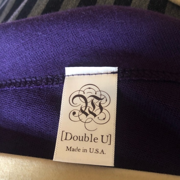 SOLD (M) Purple Off Shoulder Dolman Sleeve Top - Picture 7 of 7